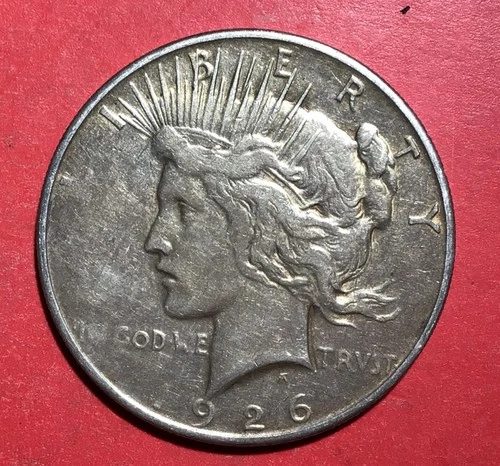 1926D US Peace SILVER Dollar! "Denver Mint" XF! Old US Coin!