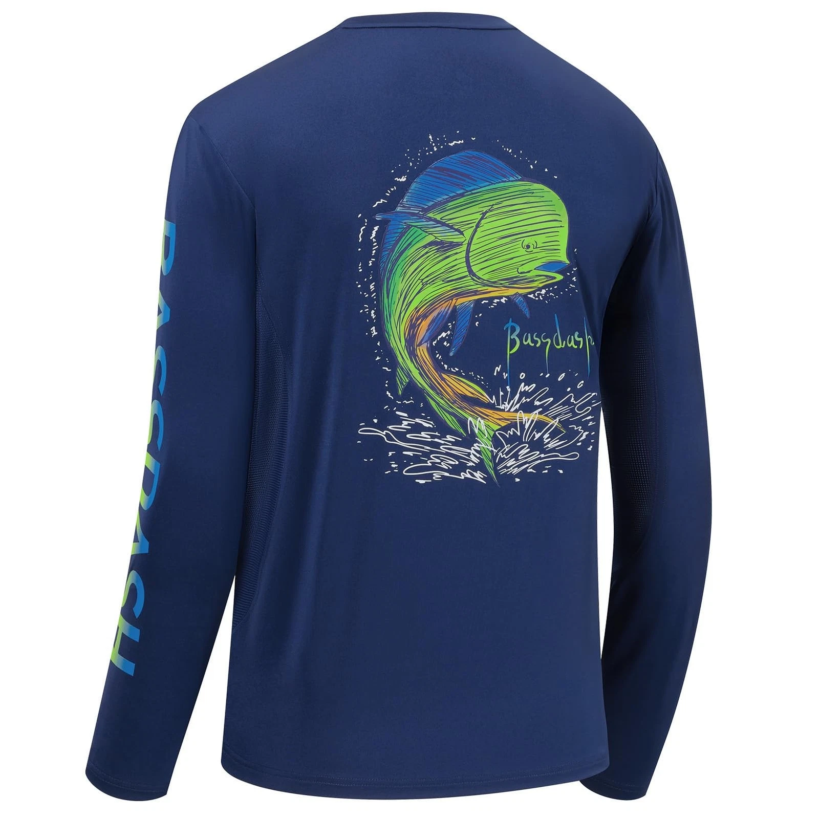 Mens UPF 50+ UV Sun Protection Long Sleeve Shirt Graphic Angel Long Sleeve TShirt Wet...