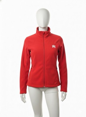Columbia Zip Collared Red Jacket Mid-Length Long Sleeve Lightweight Size L