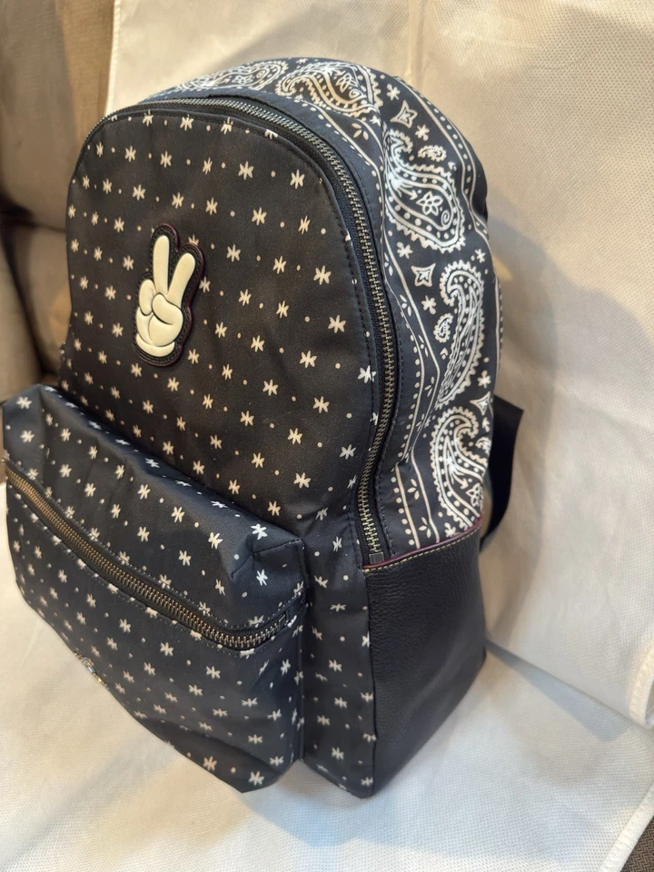 Mochila Mickey Coach Charlie Bandana Edición Limitada F59353 Disney RARA NUEVA CON ETIQUETAS Foto 3 de 4