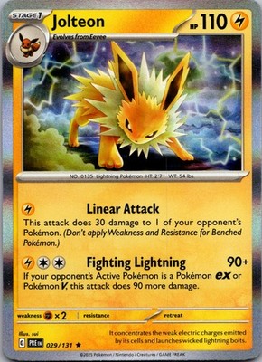 Jolteon Holo Rare SV: Prismatic Evolutions 029/131 NM