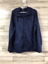 Nike Dri-Fit Jacket Mens XL Navy Hoodie Lightweight Stretch Outdoors Activewear