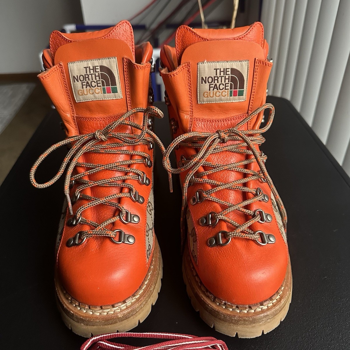 $2000 Mens GUCCI x The North Face GG Alpine Hiking Boots  display picture 3