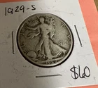 1929s Walking Liberty Half Dollar 90% Silver Key Date