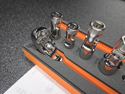 Snap-on Tools USA ORANGE 6pc 3/8” Drive Spark Plug Service Foam