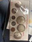 1967 Canadian 6 COIN Set-Centennial Souvenir Wildlife Set + 2 Silver Dollars