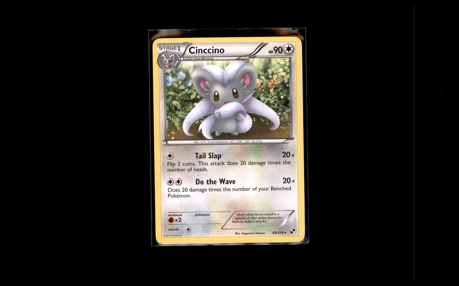 Pokemon Black & White 89/114 Cinccino - Rare - Near Mint