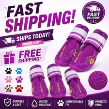 QUMY Dog Shoes for Hot Pavement, Dog Snow Boots  Paw Protectors for Winter 6