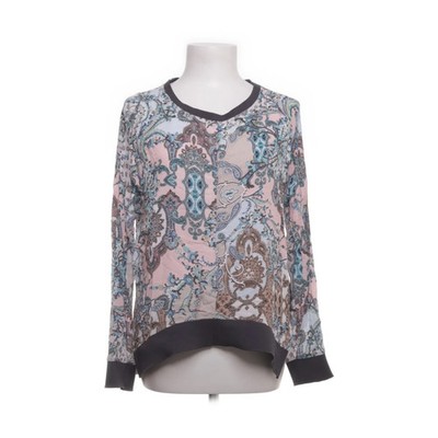 Rich & Royal, Bluse, Größe: 38, Pink/Blau, Viskose, Paisley, Damen #c4M