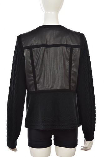Elevenses Womens Jacket Size L Black Solid Blazer Long Sleeve Cotton Casual - Picture 2 of 5