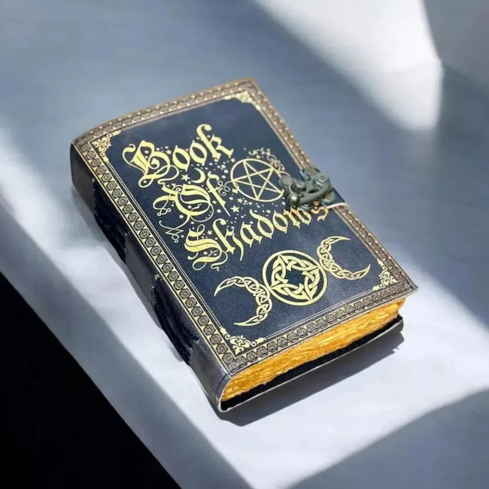 Leather Book of Shadows Grimoire Journal Magical Spell Notebook - Image 2 of 4