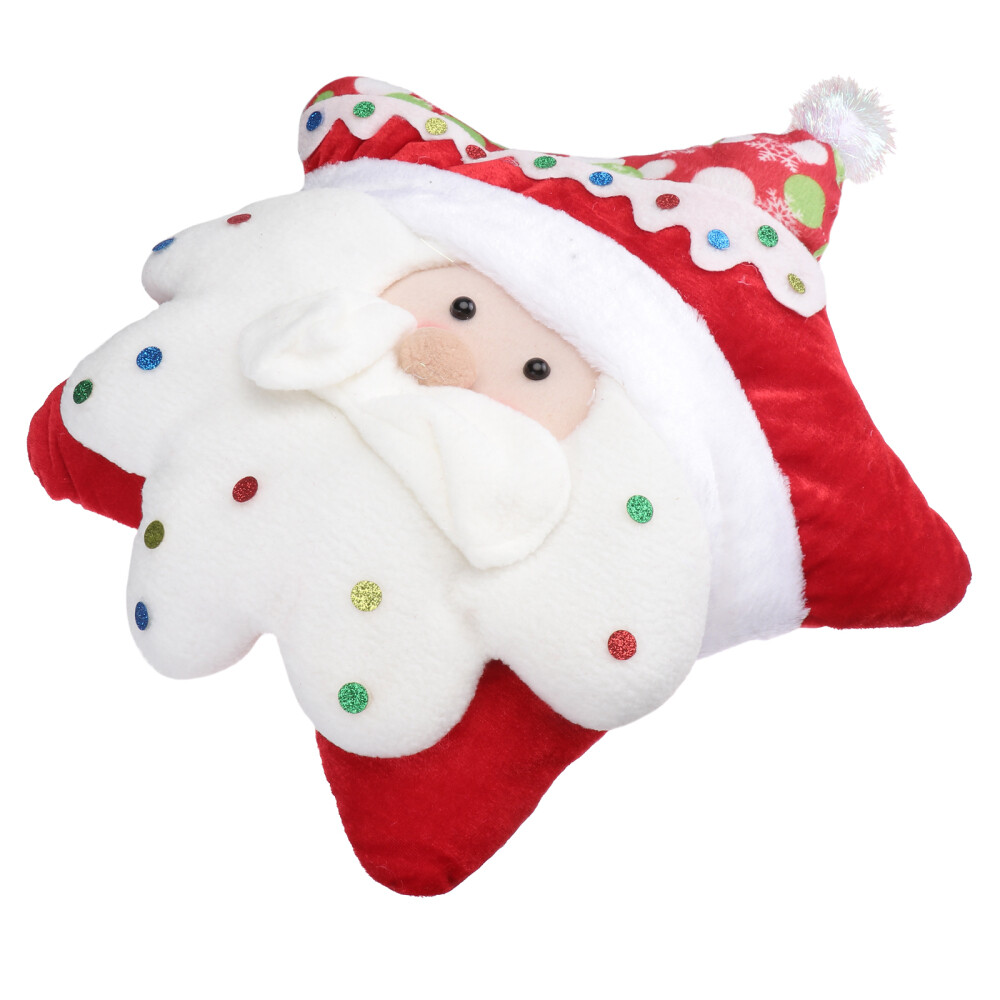 Christmas Cushions Holiday Lumbar Pillow Santa Claus Decorations eBay