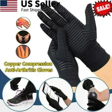 Full Fingers Copper Arthritis Compression Gloves Hand Support Joint Pain Relief
