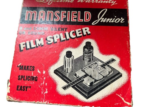 MANSFIELD INDUSTRIES 8MM & 16MM LITTLE GEM AUTOMATIC FILM SPLICER