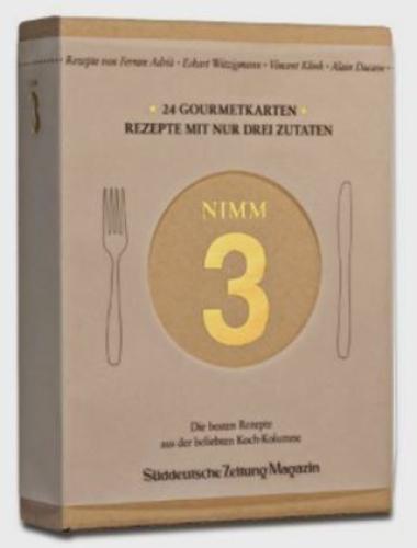 Thumbnail - Nimm 3 Gourmetkarten, Rezeptkarten Rezepte Mit Nur Drei Zutaten. Die