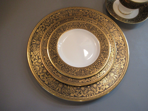 Minton Bone China England Grandee (2) 5 PC Place Settings Three Plates Cup Sauce - Picture 2 of 17