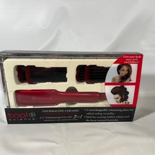 Tool Science Tourmaline Ceramic 1 1/2 Volume Hair Iron HD 3 in 1 Professional