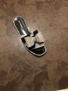 bling bow sandals