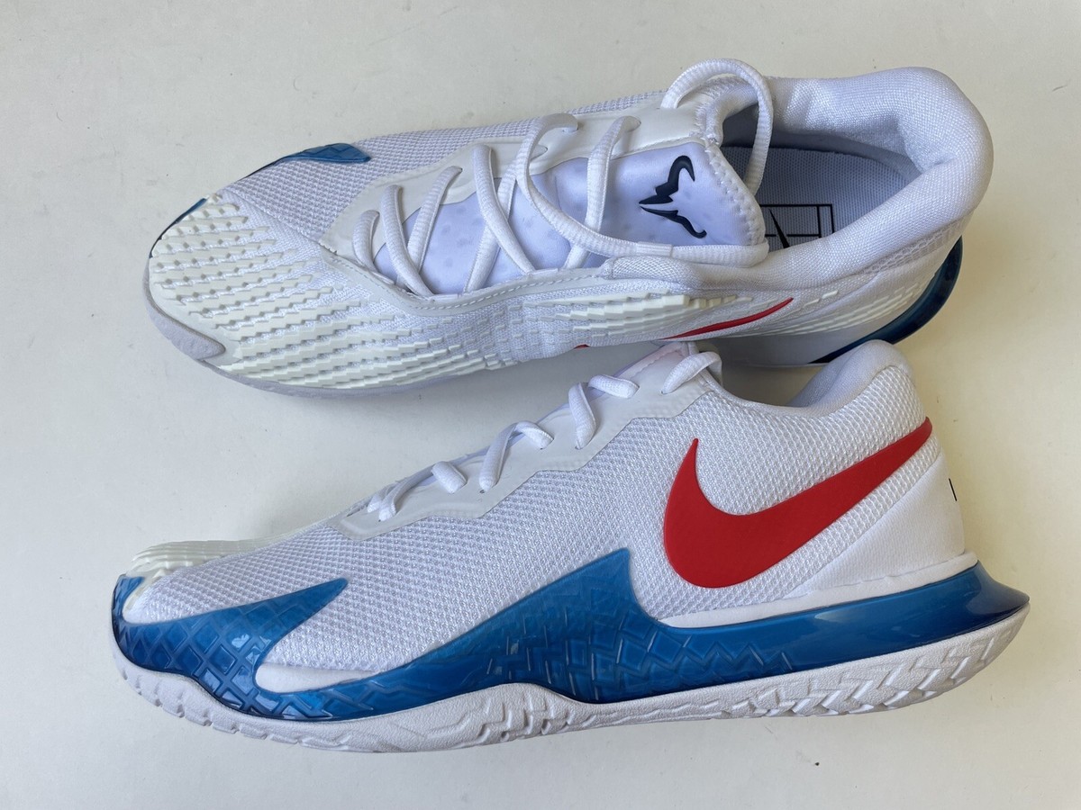 Nike Air Zoom Vapor Cage 4 Rafa Nadal White Red Shoes DD1579
