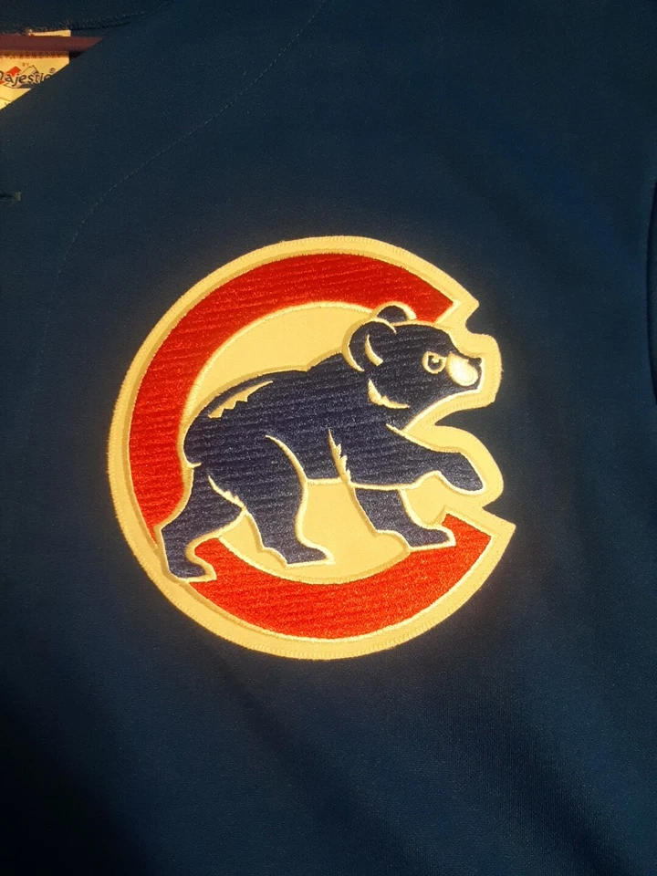 Camiseta de práctica majestuosa grande de los Chicago Cubs Sammy Sosa azul vintage *COSIDA* Foto 2 de 4