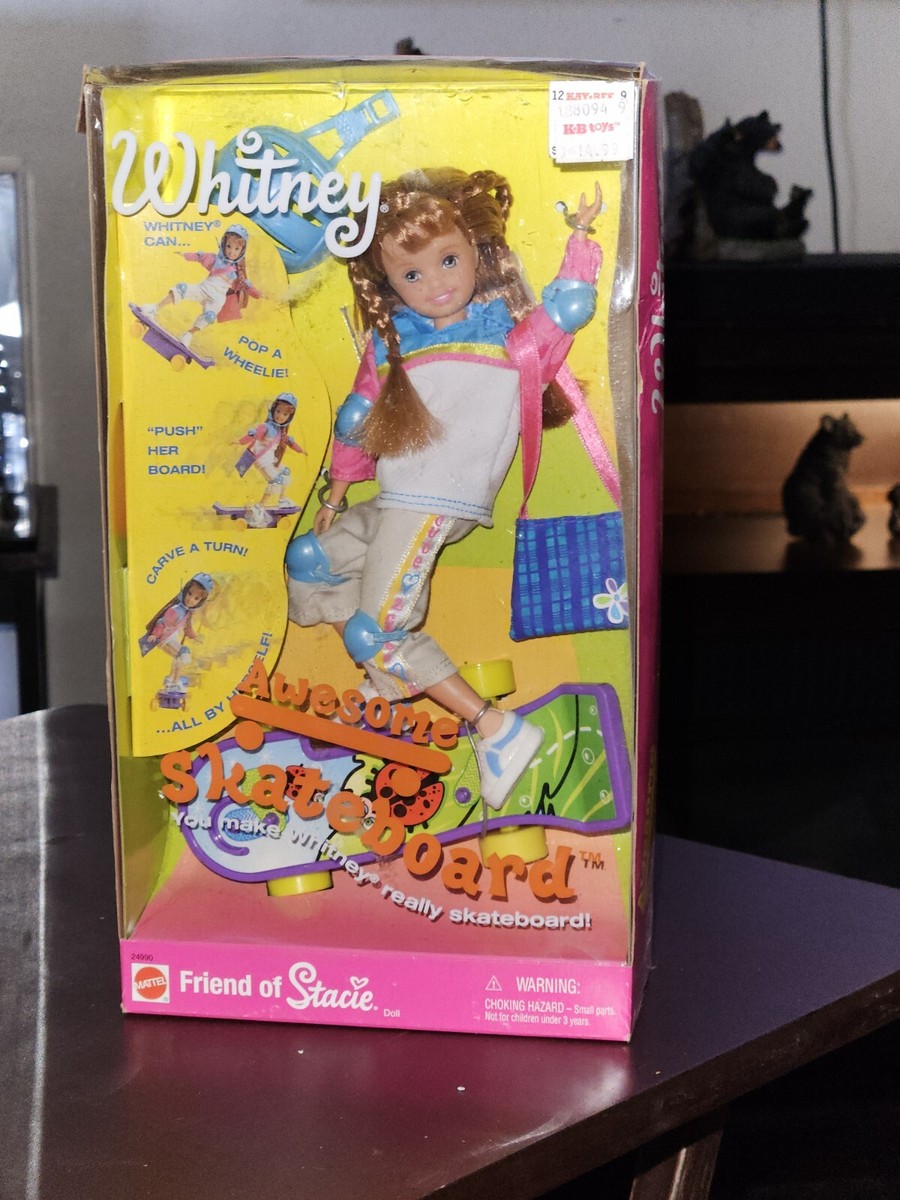 NEW Whitney Awesome Skateboard Barbie Doll Mattel 24990