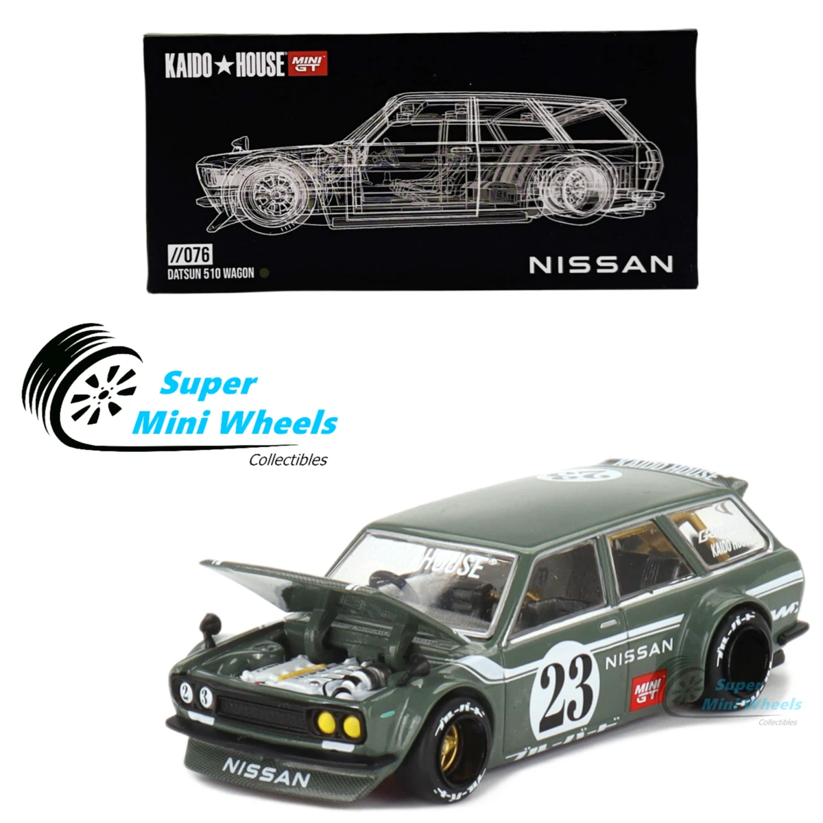 KAIDO HOUSE MINI GT ダッサン510ワゴンピックアップ仕様3台 安い 本物