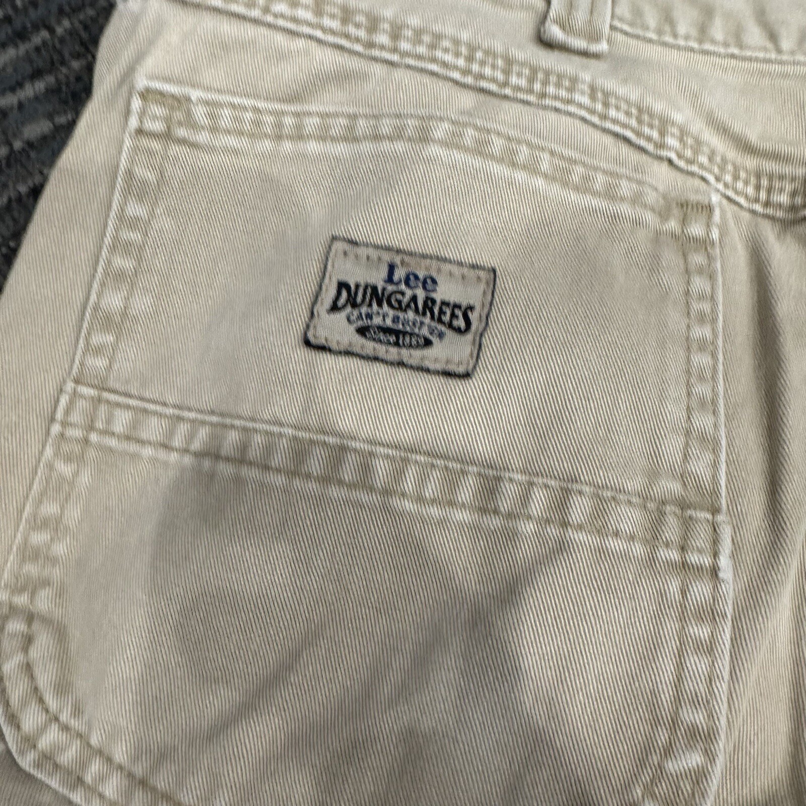 Vintage? Lee Dungarees Cargo Shorts Tan Khaki Beige C… Gem