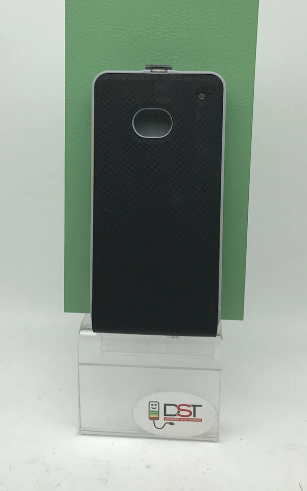 Cover Case PATRICK FLIP Verticale per HTC One Tessuto Nera - Immagine 2 di 4