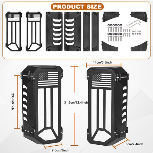 Par de luces traseras de aluminio para Ford Bronco 2021-2024 negro - Imagen 8 de 8