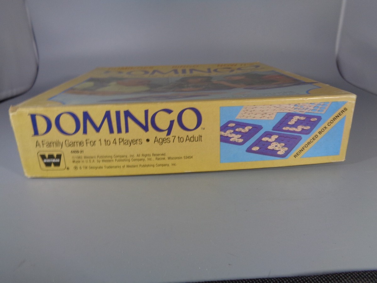 1982 Domingo Board Game-Whitman-Dominoes/Bingo-1 to 4 Players