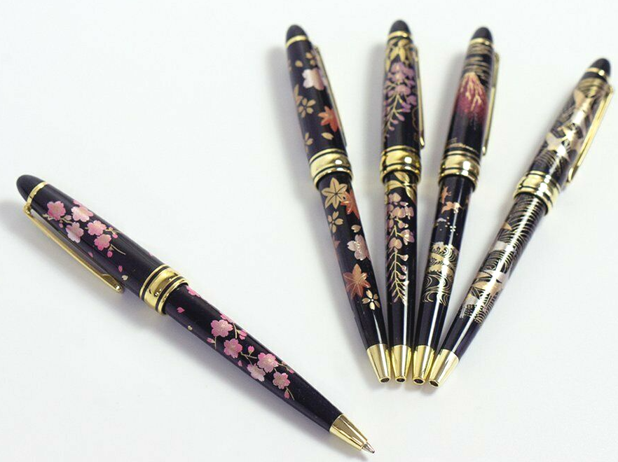 Makie Japanese Traditional Urushi Lacquer Ballpoint Pen