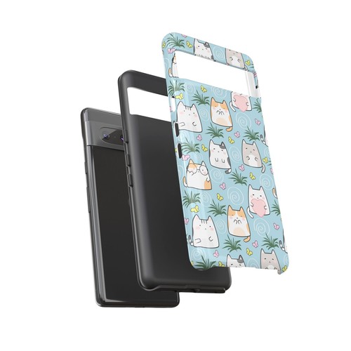 Cute Cat Phone Case, Kawaii Cat Lovers Mobile Cover - 第 172/277 張圖片
