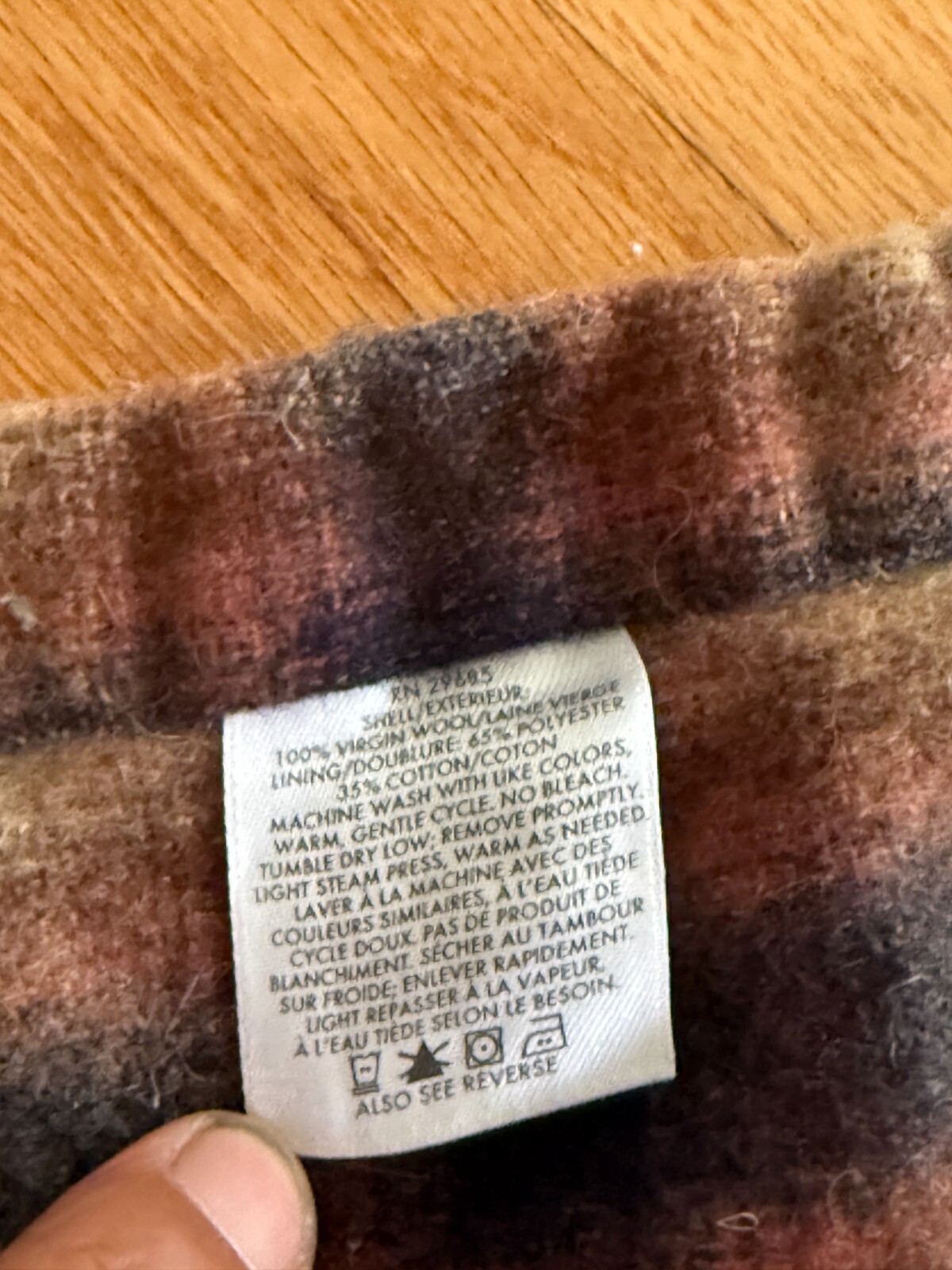 Pendleton Wool Flannel Large but Shrunk, fits Sma… - image 6