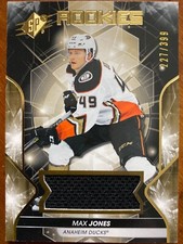 19-20 UD SPx Hockey Rookies Jersey 70 Max Jones /399