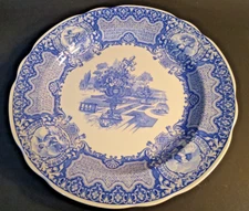 Spode Blue Room Seasons June Dinner Plate 10.375" wide