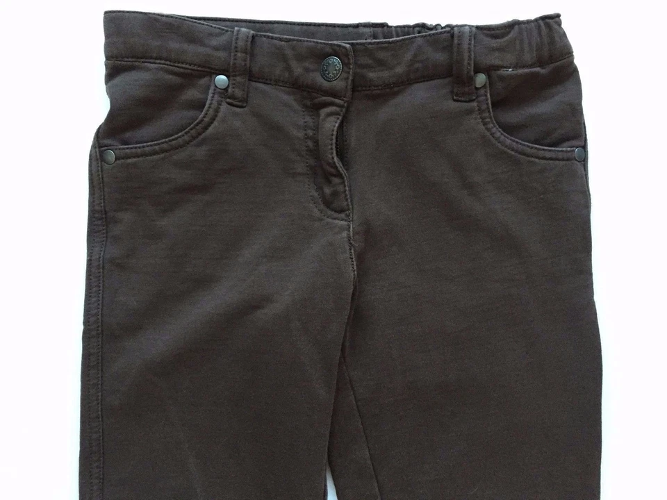 Hanna Andersson Size 120 Girls Brown Pants Bottoms 6 7 Adjustable Waist - Image 2 of 4