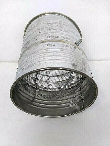 Tamiz manual Good Cook Harina 5 tazas acero aluminio madera mango giratorio Foto 4 de 4