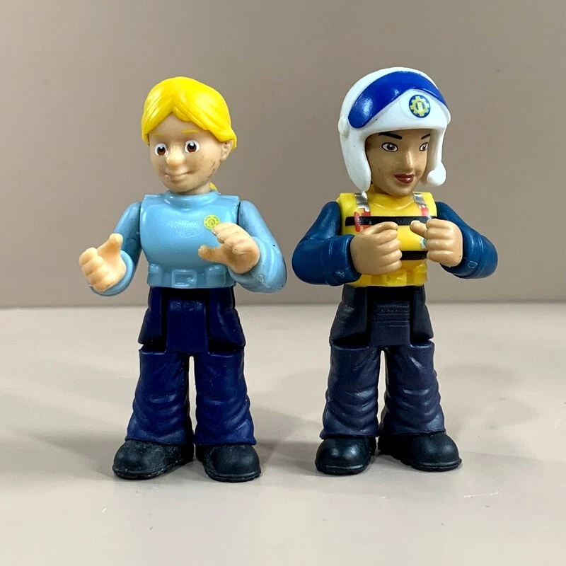 4pcs 7cm Fireman Sam Double Set Team Junior Sam Rose Penny Tom Figures Toys Gift - Image 3 of 4