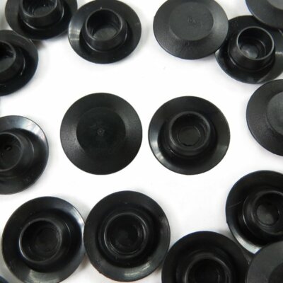 BPF- Flush Mount Black Plastic Body N Sheet Metal Hole Plugs - Size 1/4" To 4" E - Foto 10
