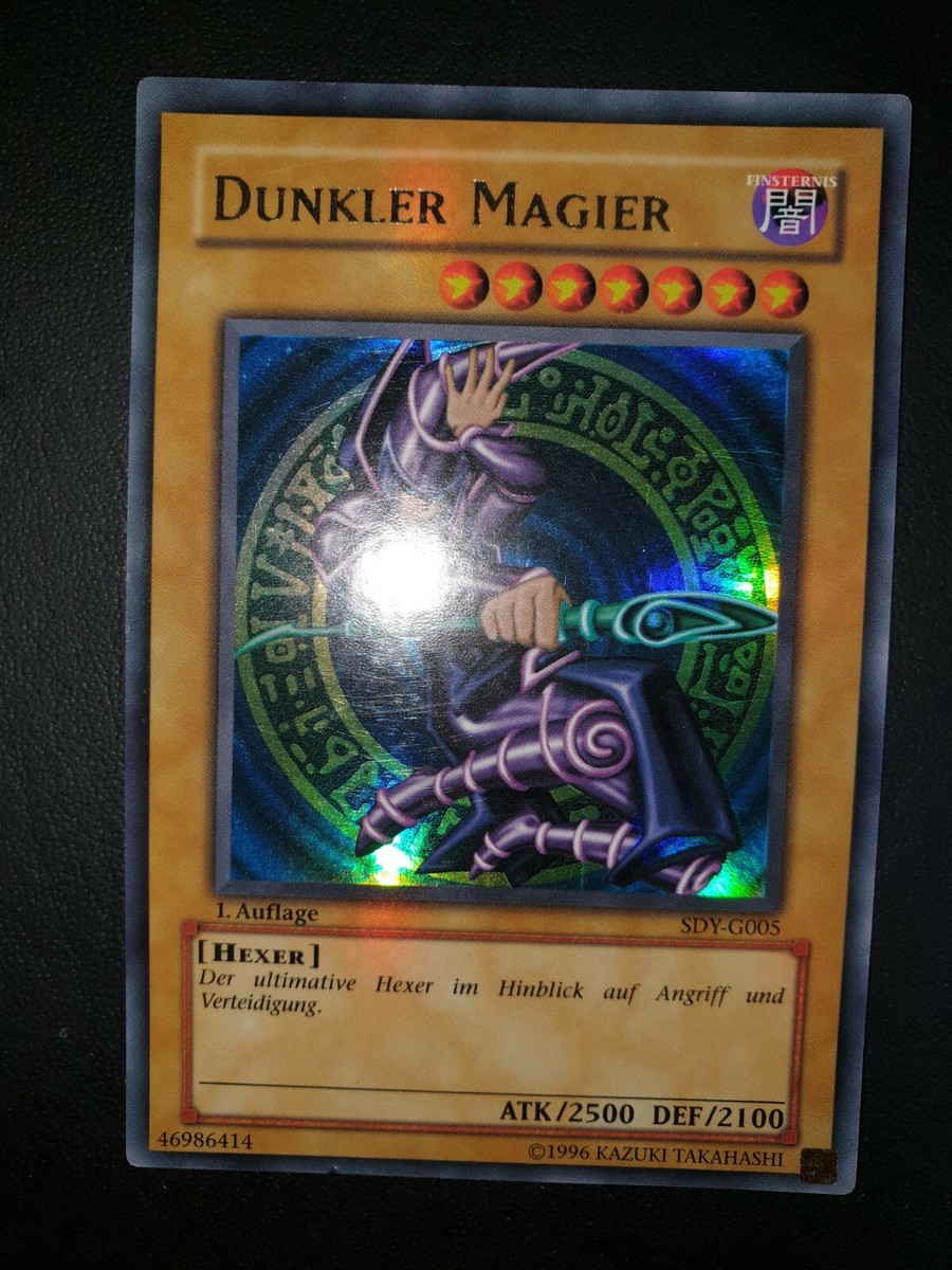 YuGiOh Dark Magician Deutsch Ultra Rare erste/1st Auflage YuGiOh Dark Magician Deutsch Ultra Rare erste/1st Auflage