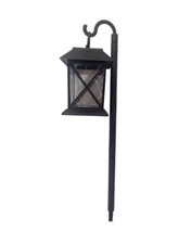 4 PACK Solar Hanging Lantern wShepherd Hook Outdoor  Led Garden Lamp Lights NEW