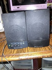 vintage Altec Lansing powered audio system/ 2pc computer speakers/ BX1120