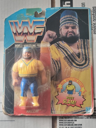 akeem the african dream wwe wwf hasbro figure seal...