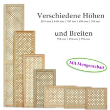 Gittertür Holztür Kiefer natur unbehandelt ...