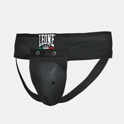 LEONE CONCHIGLIA PR321 PROTEZIONE INGUINALE BOXE KICK BOXING MUAY THAI NERO