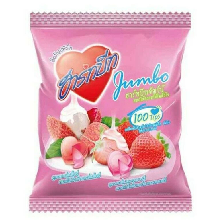 36 Bolsas Heartbeat Jumbo Caramelo Sabor Fresa y Lichi 8 Comprimidos/Bolsa Foto 3 de 4