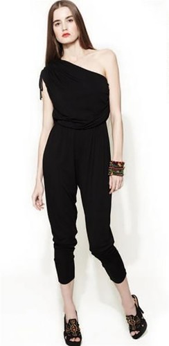 Black Disco Jumper Jumpsuit | eBay