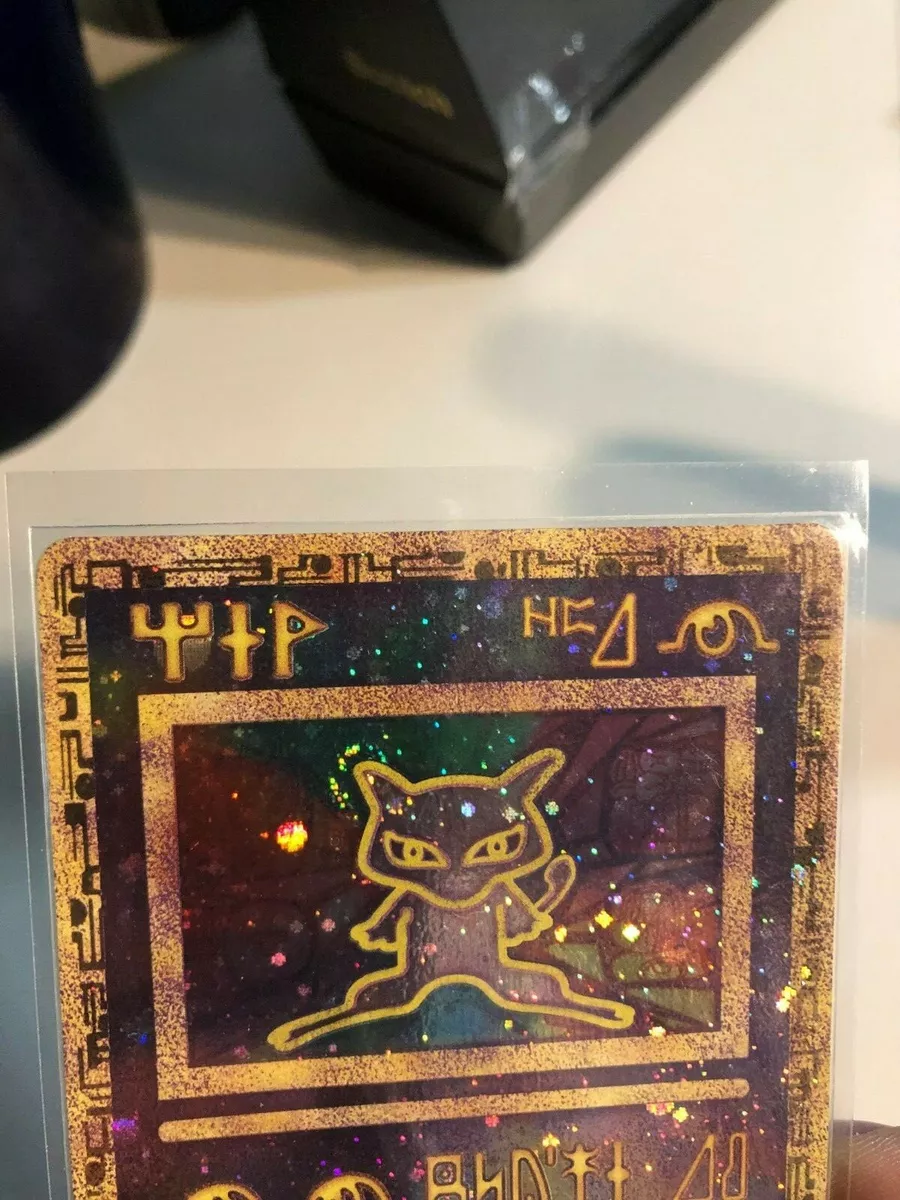 A rare Ancient Mew Pokémon card in perfect condition, typo and all, just  sold at auction