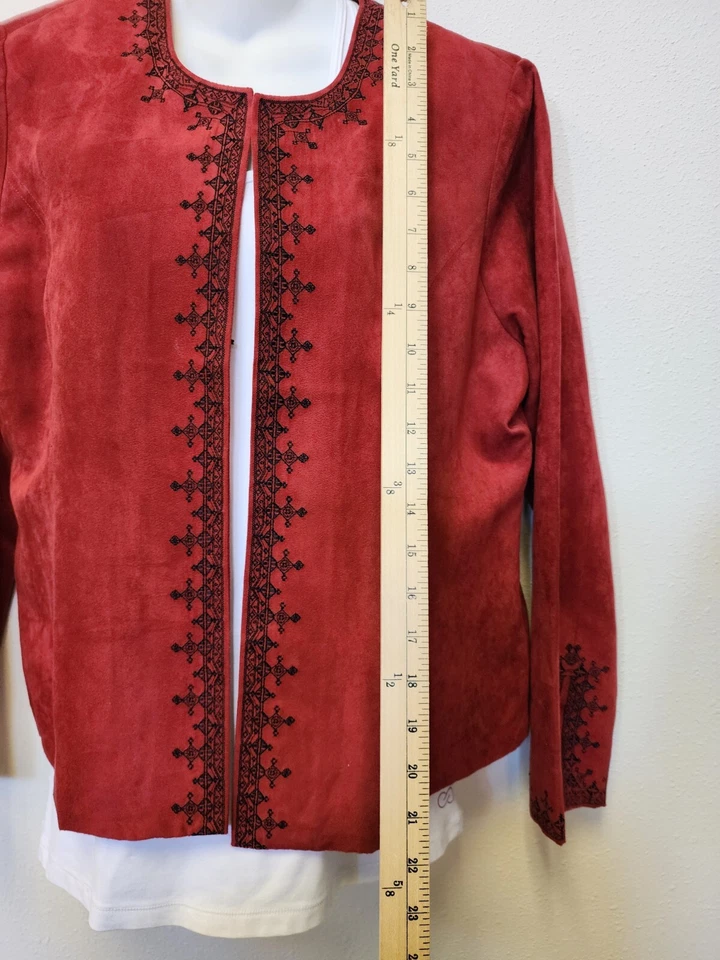 Винтажный Gump's M Blazer куртка искусственной замши викторианской ведьмы прихоть гот Artsy - Изображение 2 из 4