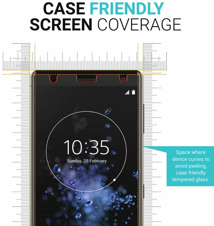 2x New Screen Protector For Sony Xperia X XP XZ XZ1 XZ2 XA Mini Compact Ultra - image 3 of 4